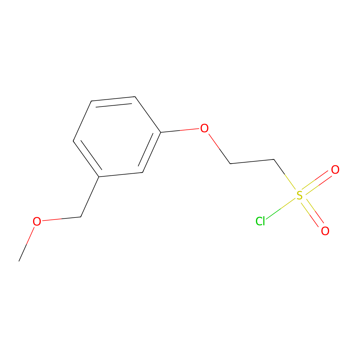 2-(3-(Methoxymethyl)phenoxy)ethane-1-sulfonyl chloride molecular structure, CAS 1490275-67-6