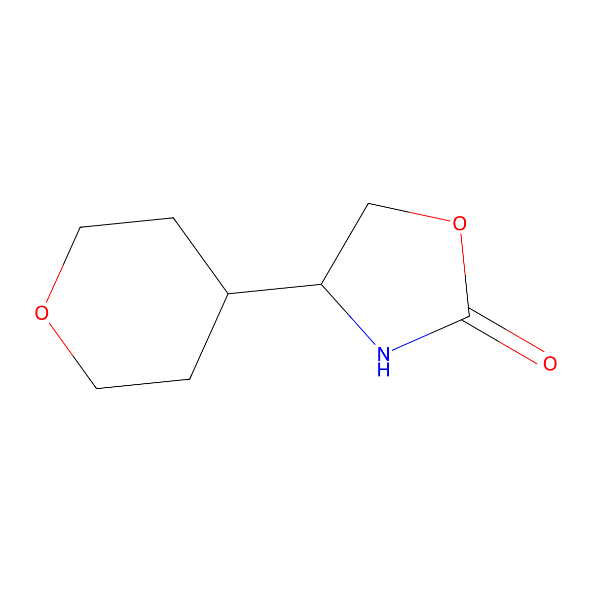 4-(Oxan-4-yl)-1,3-oxazolidin-2-one molecular structure, CAS 1490306-79-0