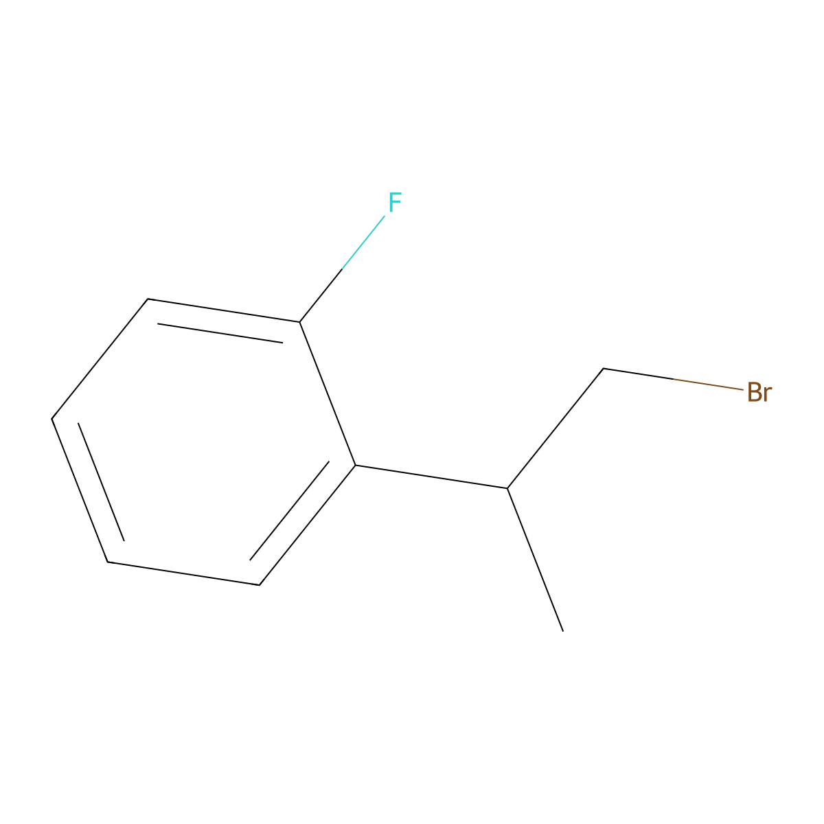 1-(1-Bromopropan-2-yl)-2-fluorobenzene molecular structure, CAS 1490333-53-3
