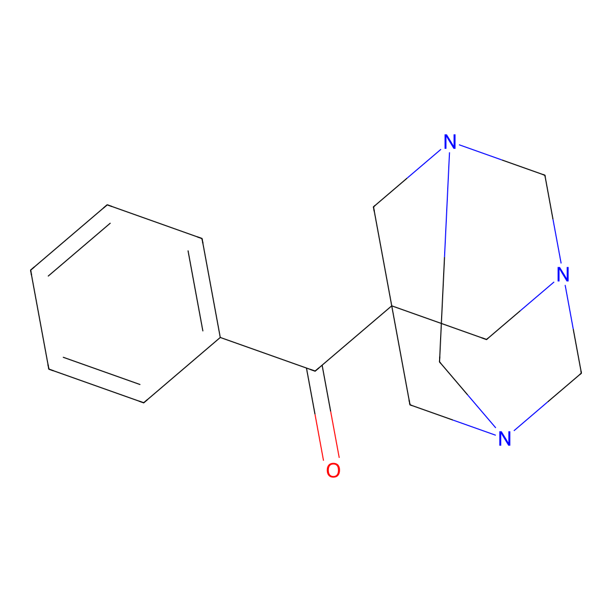 1,3,5-Triazaadamantane, 7-benzoyl- molecular structure, CAS 149034-77-5