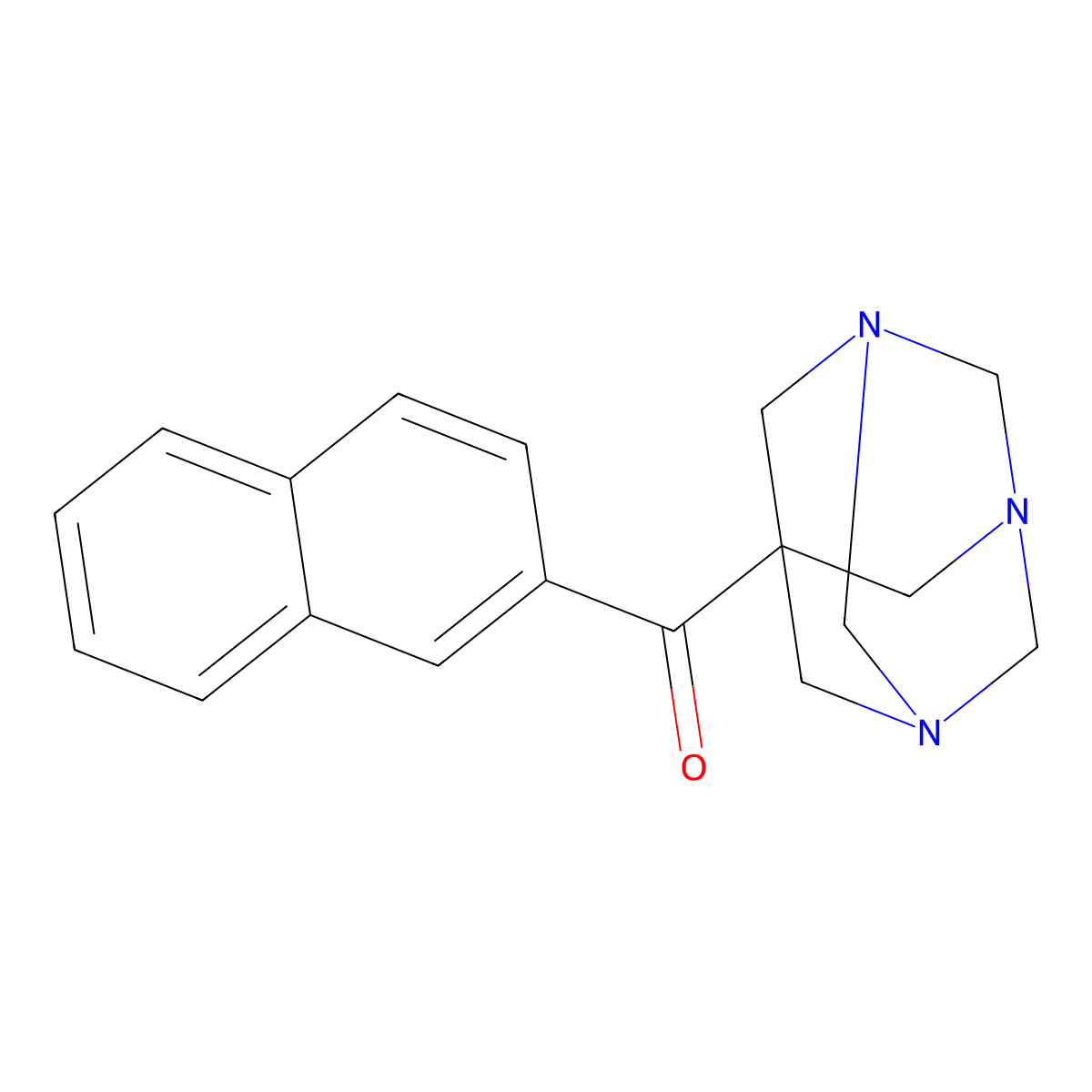 1,3,5-Triazaadamantan-7-yl(naphthalen-2-yl)methanone molecular structure, CAS 149034-86-6