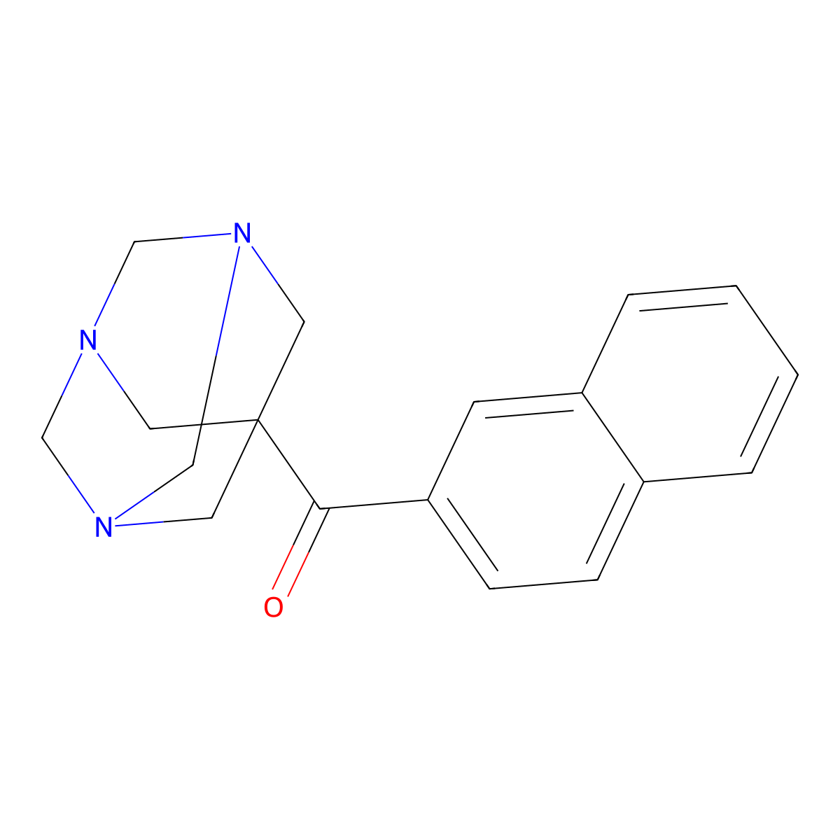 1,3,5-Triazaadamantan-7-yl(naphthalen-2-yl)methanone molecular structure, CAS 149034-86-6