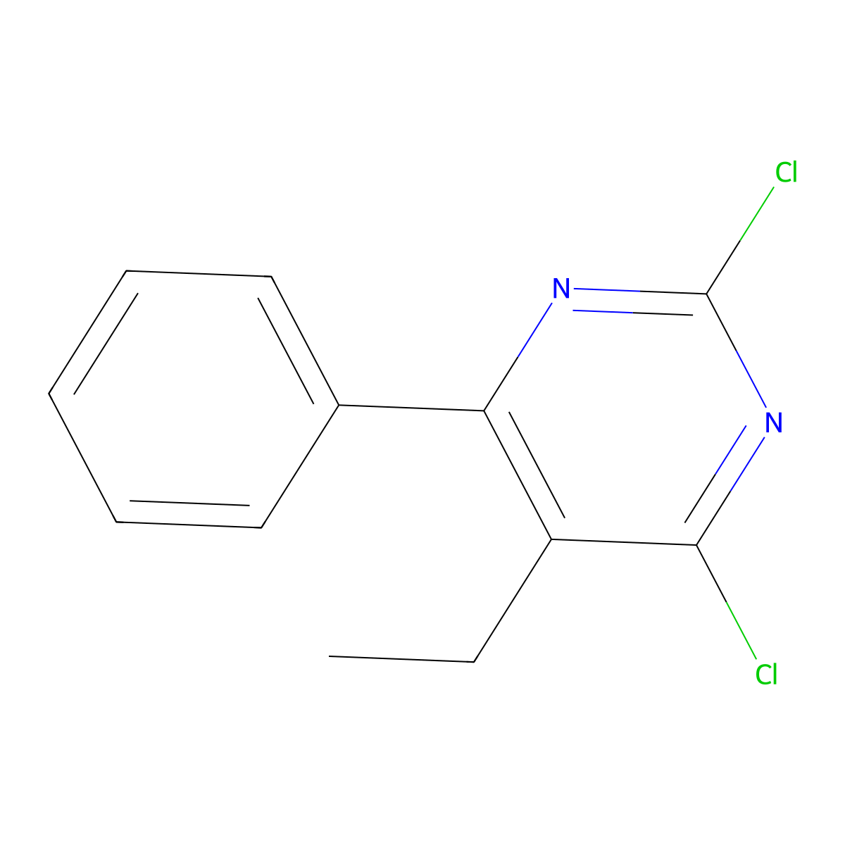 2,4-Dichloro-5-ethyl-6-phenylpyrimidine molecular structure, CAS 1490348-30-5
