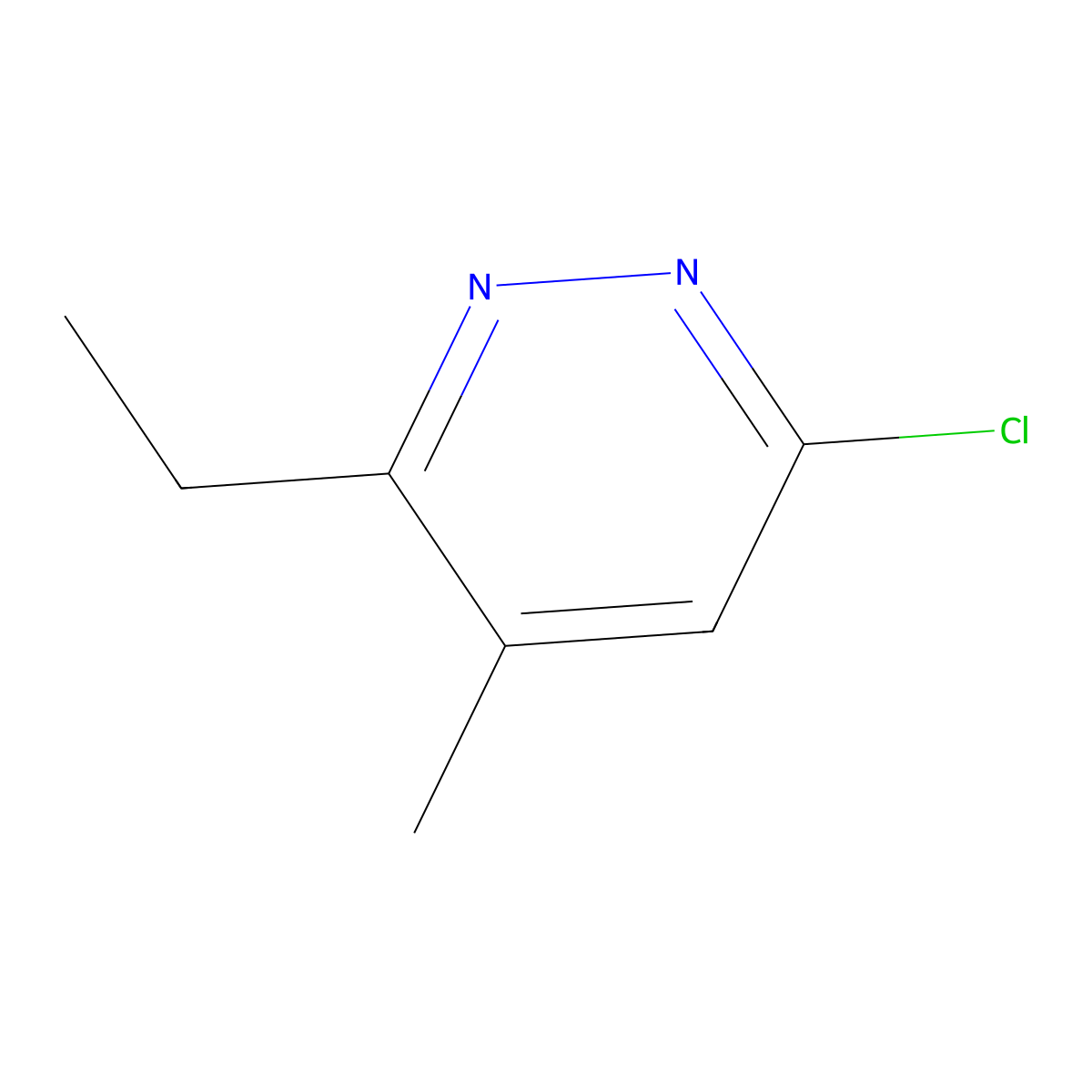6-Chloro-3-ethyl-4-methylpyridazine molecular structure, CAS 1490364-43-6