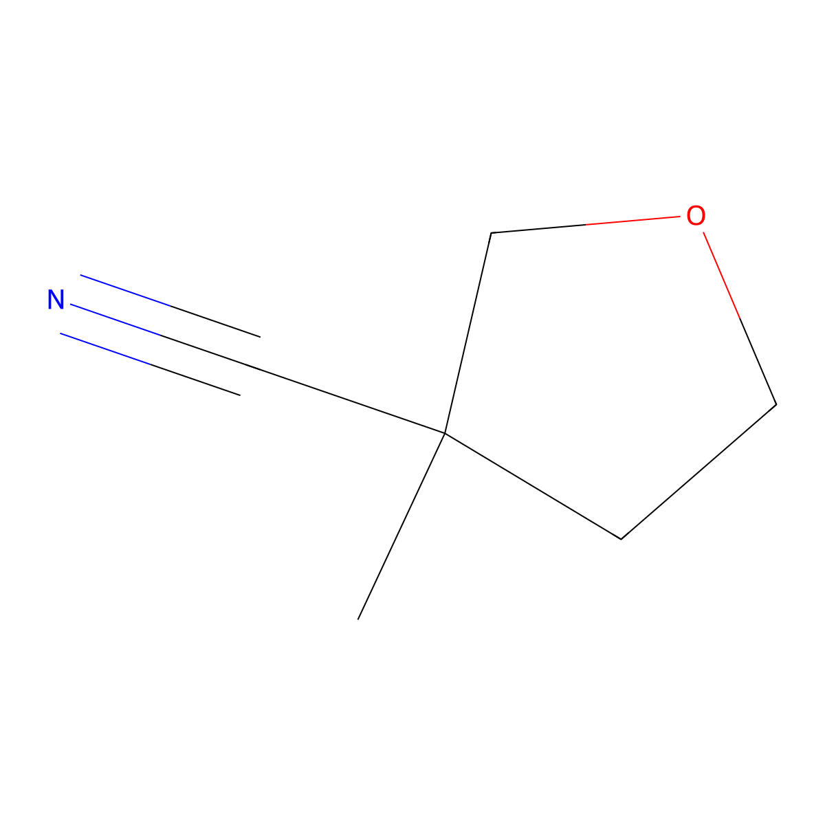 3-Methyltetrahydrofuran-3-carbonitrile molecular structure, CAS 1490415-28-5