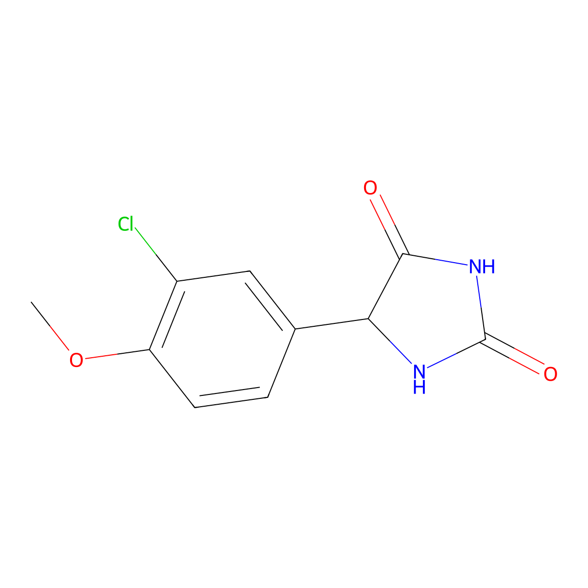 5-(3-Chloro-4-methoxyphenyl)imidazolidine-2,4-dione molecular structure, CAS 1490446-35-9