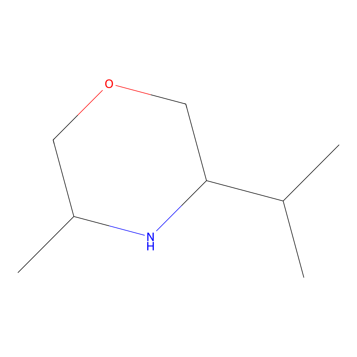 3-Isopropyl-5-methylmorpholine molecular structure, CAS 1490454-84-6