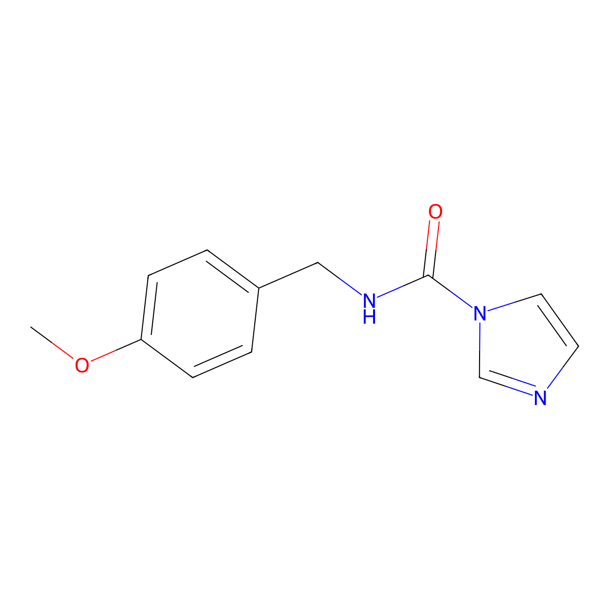 N-(4-methoxybenzyl)-1H-imidazole-1-carboxamide molecular structure, CAS 149047-29-0