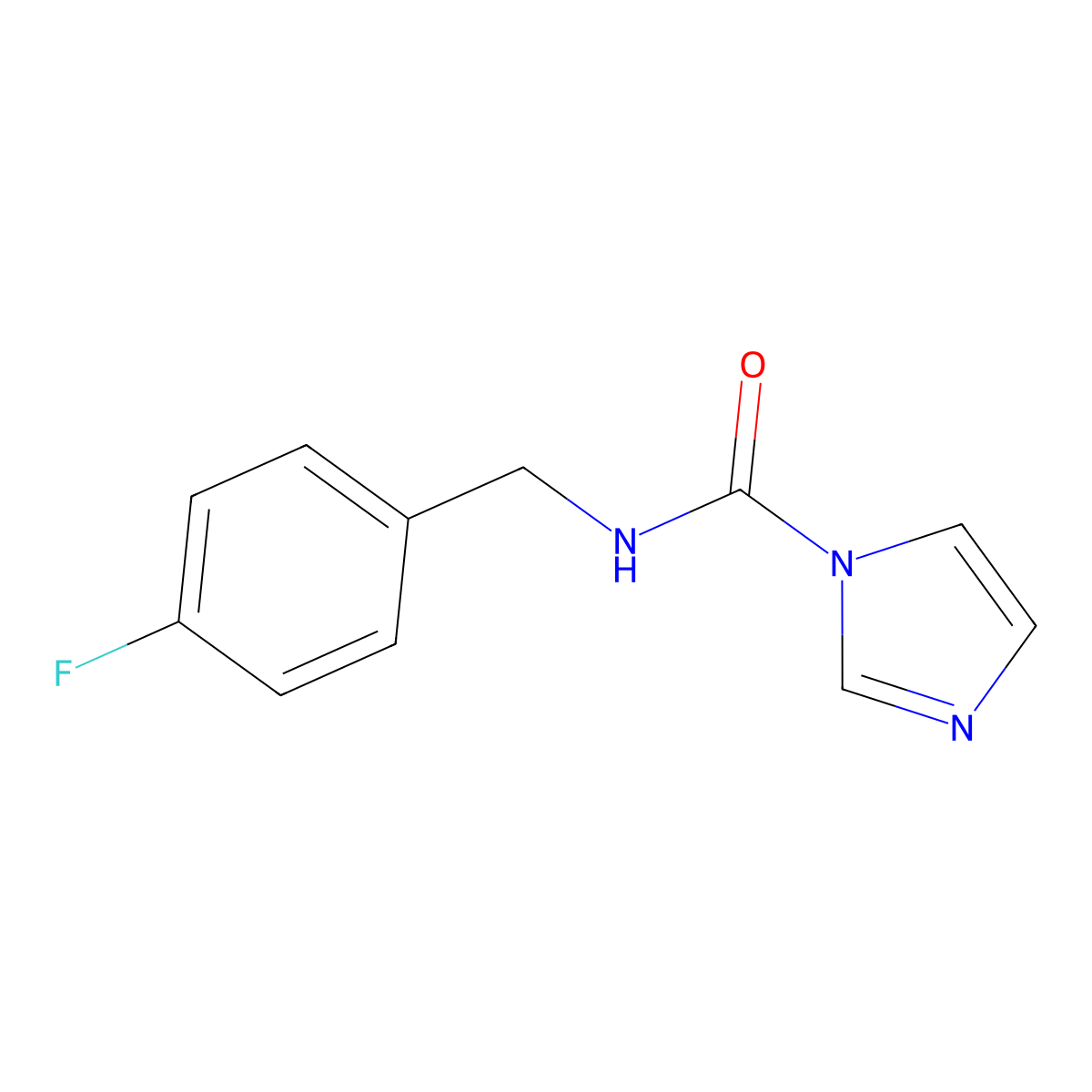 N-[(4-fluorophenyl)methyl]-1H-imidazole-1-carboxamide molecular structure, CAS 149047-30-3