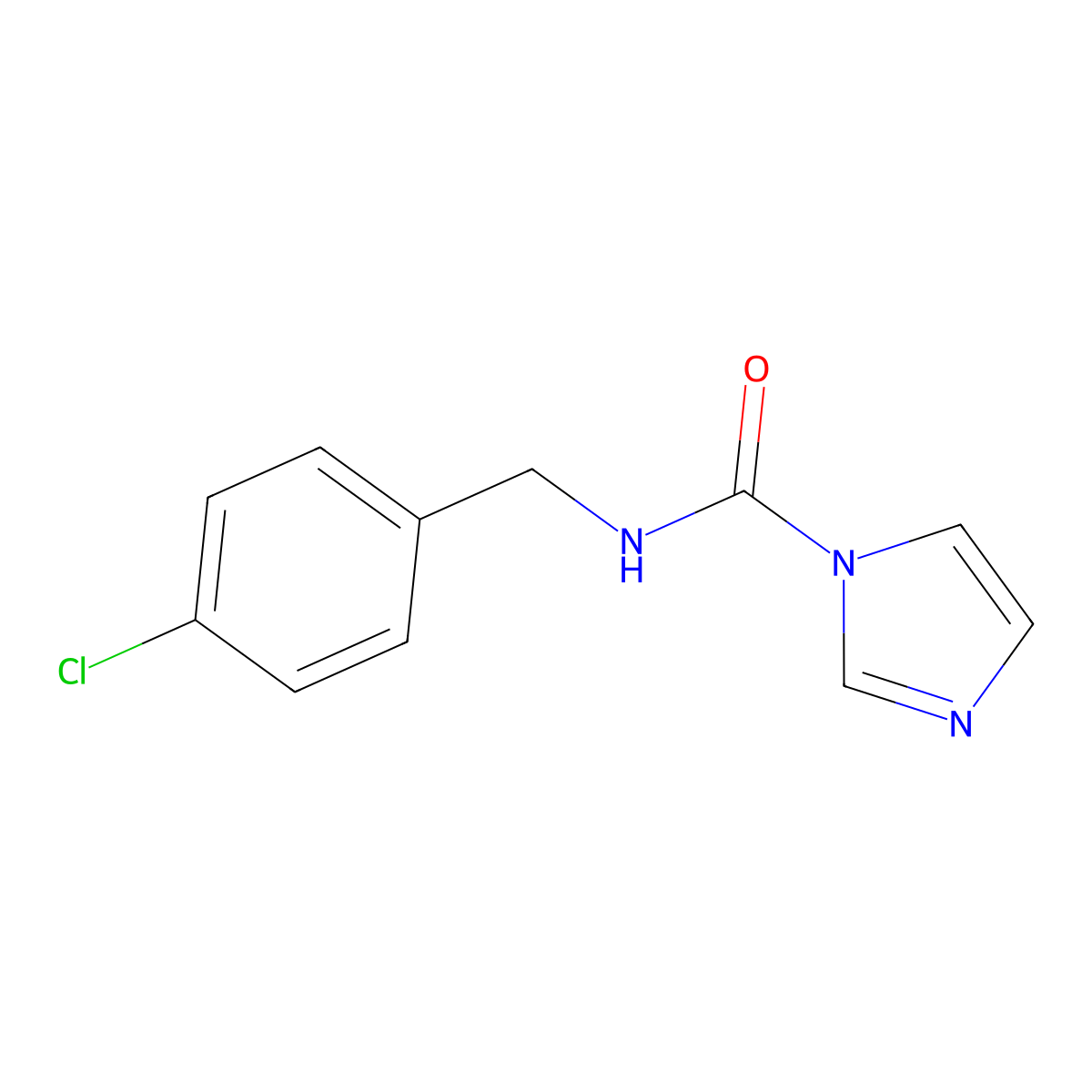 N-[(4-chlorophenyl)methyl]-1H-imidazole-1-carboxamide molecular structure, CAS 149047-31-4