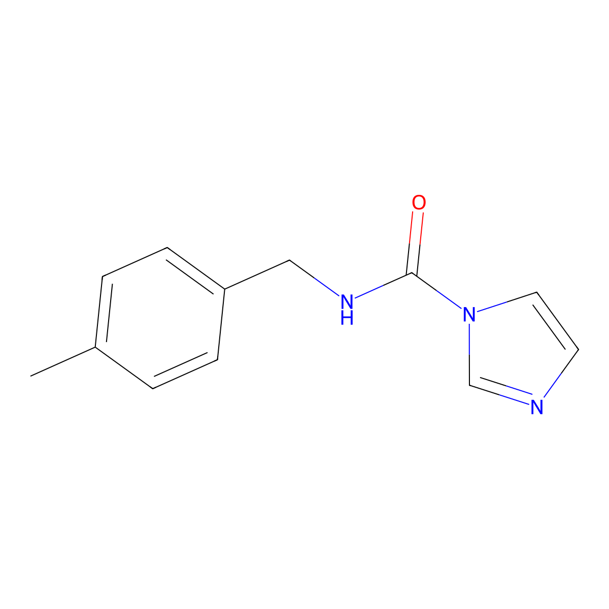 N-[(4-methylphenyl)methyl]-1H-imidazole-1-carboxamide molecular structure, CAS 149047-32-5