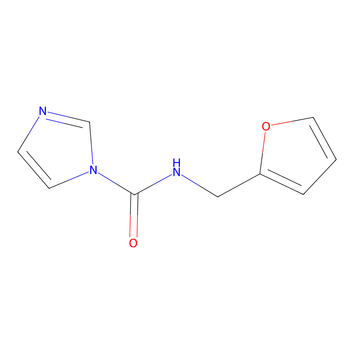 N-(furan-2-ylmethyl)-1H-imidazole-1-carboxamide molecular structure, CAS 149047-74-5
