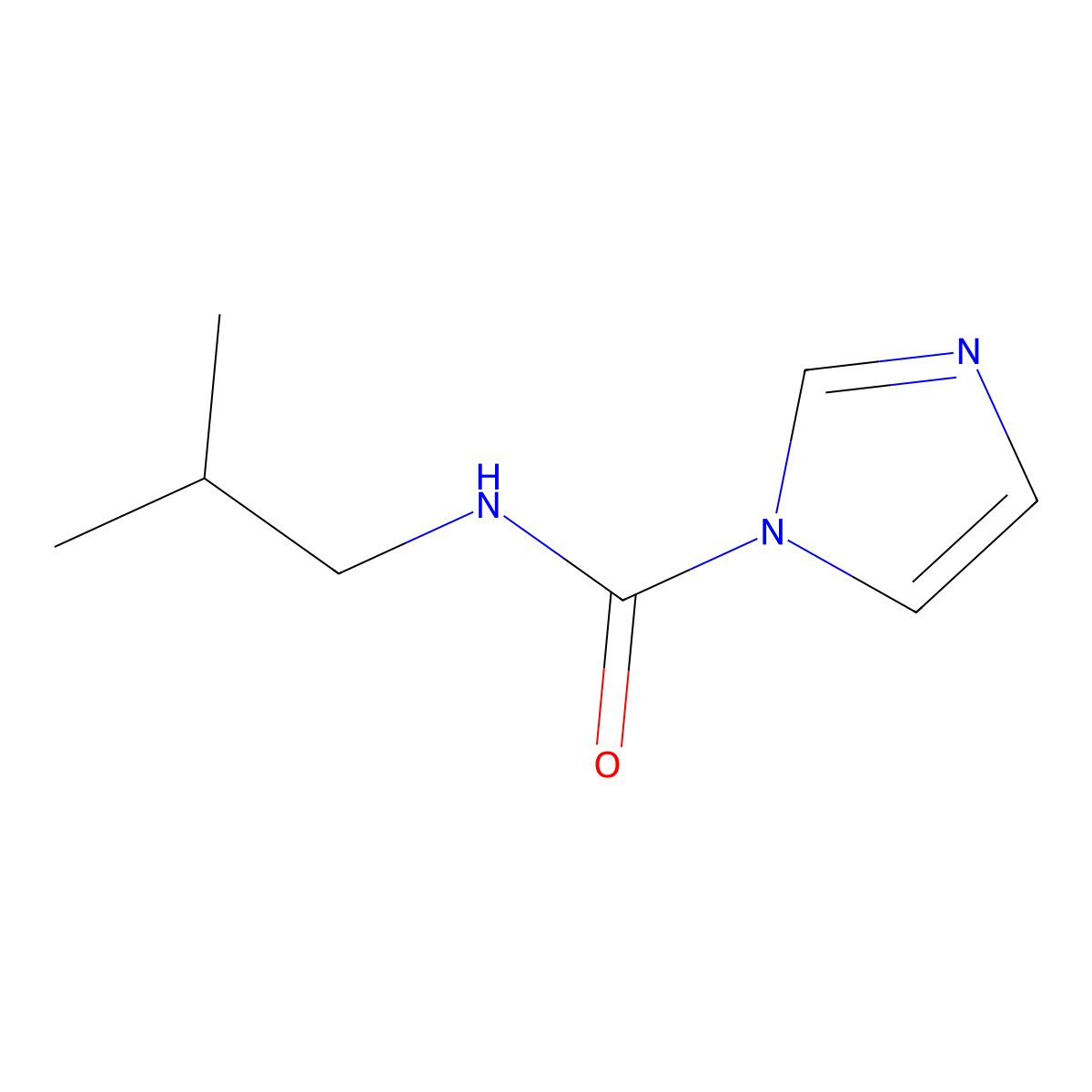 N-Isobutyl-1-imidazolecarboxamide molecular structure, CAS 149047-76-7