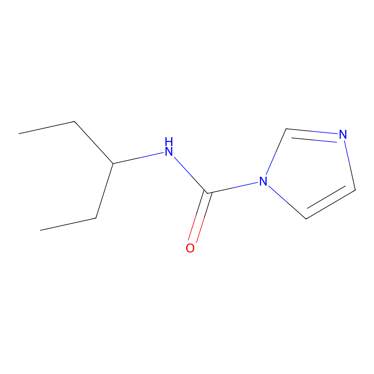 N-(1-ethylpropyl)-1H-imidazole-1-carboxamide molecular structure, CAS 149047-77-8