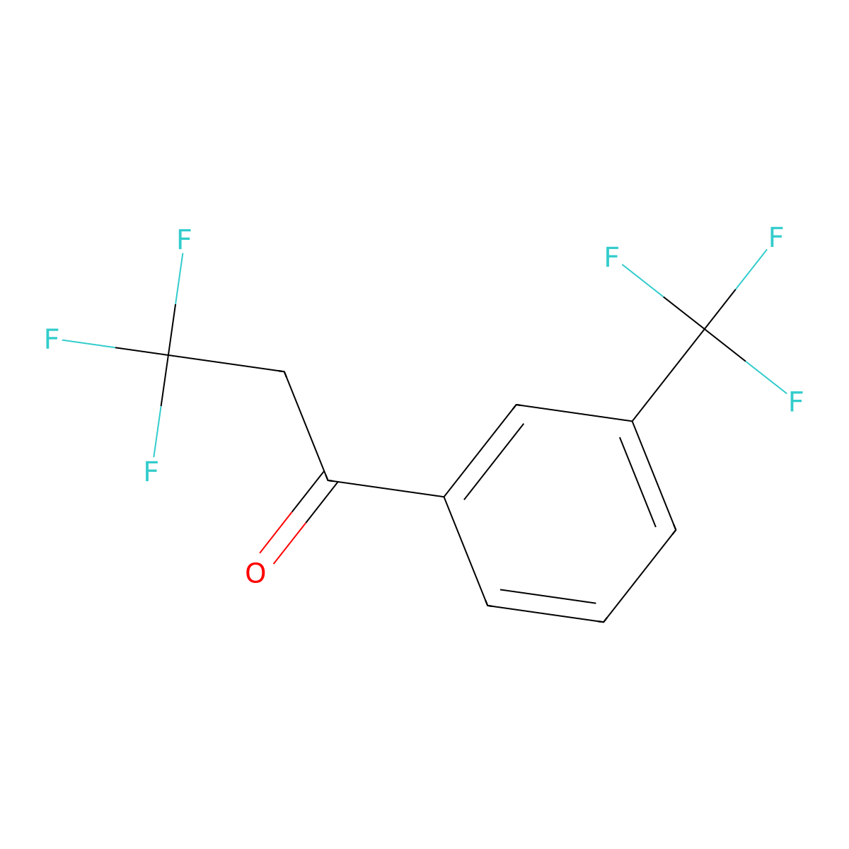 3,3,3-Trifluoro-1-(3-(trifluoromethyl)phenyl)propan-1-one molecular structure, CAS 1490488-18-0