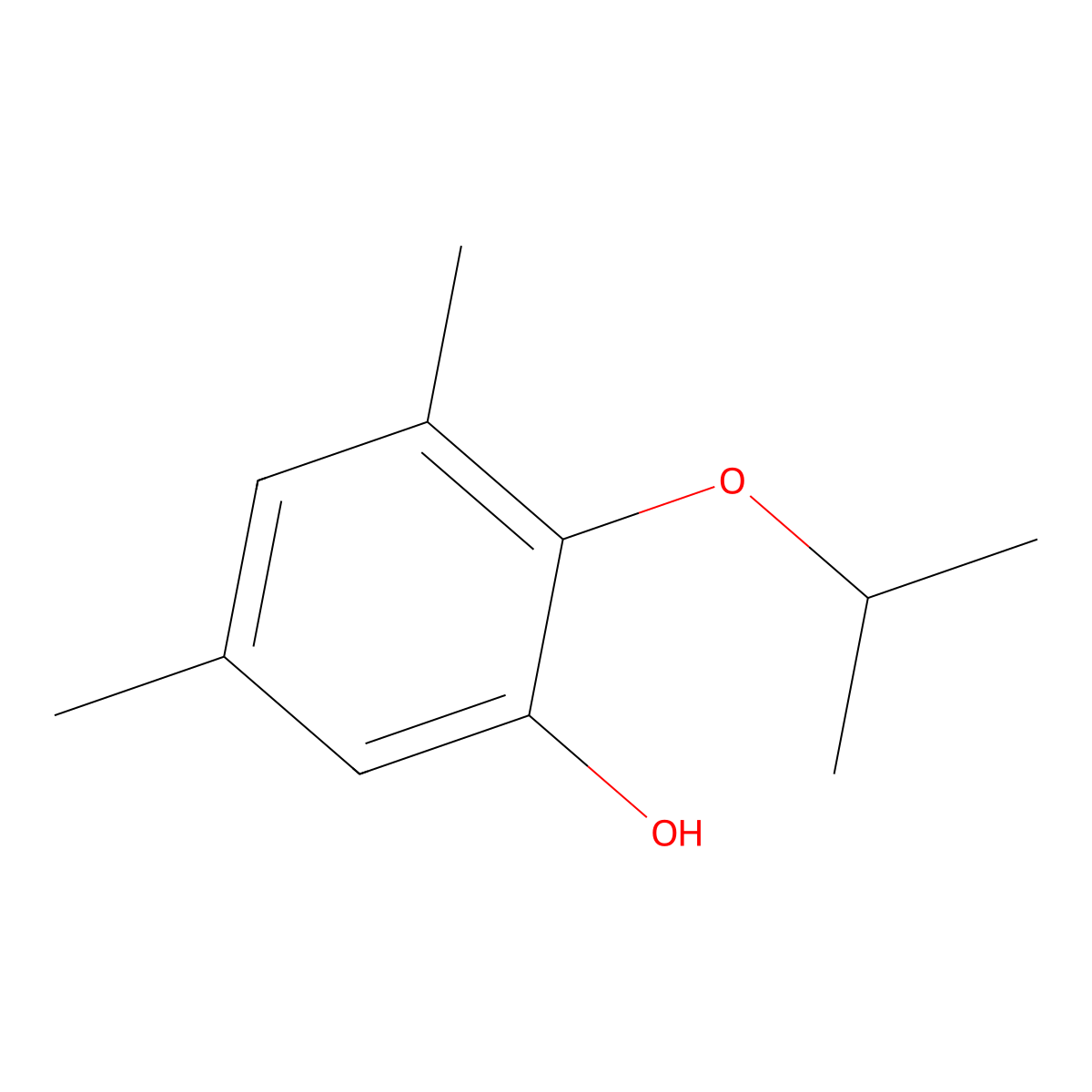 2-Isopropoxy-3,5-dimethylphenol molecular structure, CAS 1490508-12-7