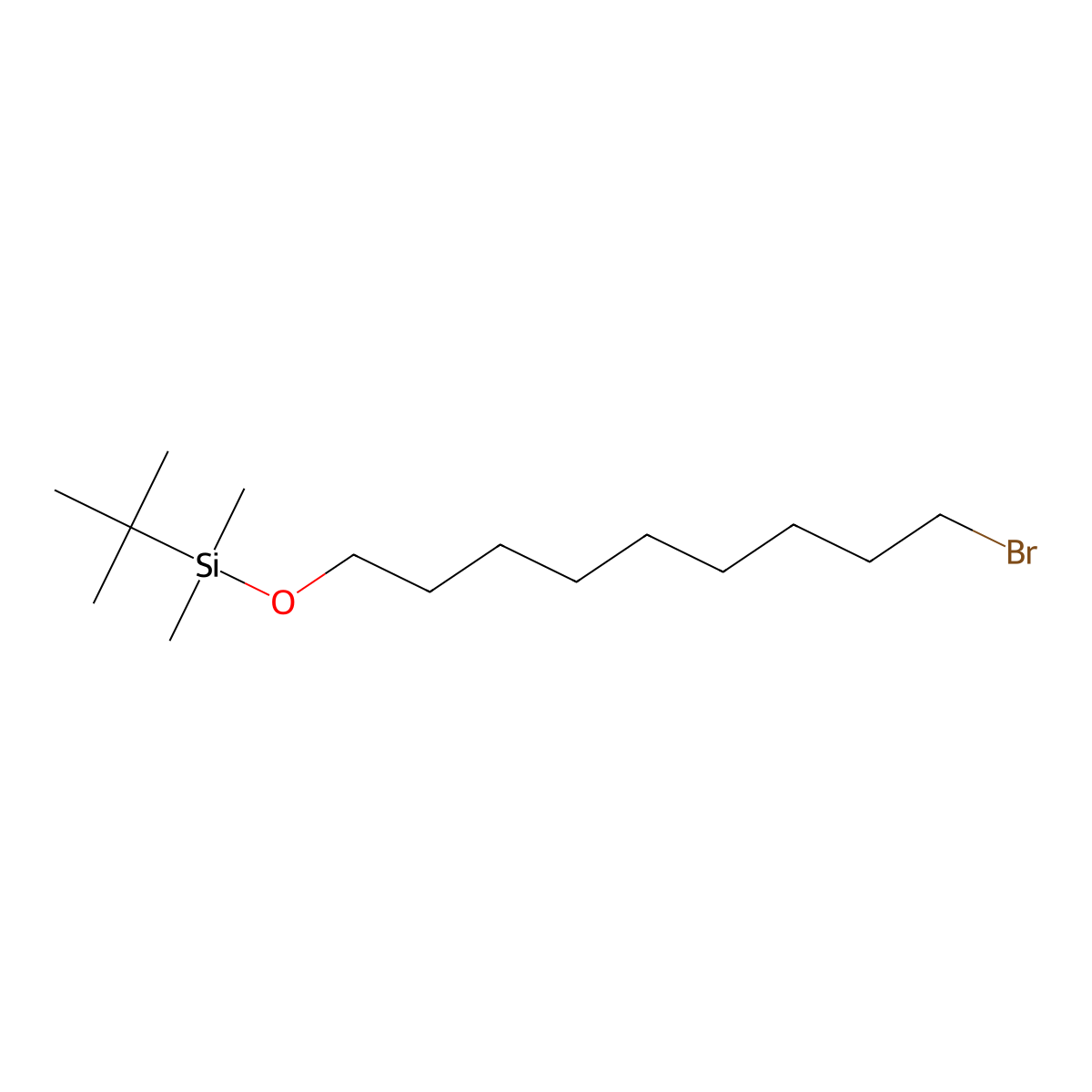Silane, [(9-bromononyl)oxy](1,1-dimethylethyl)dimethyl- molecular structure, CAS 149051-24-1