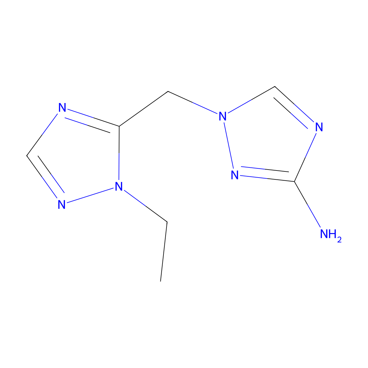 1-[(1-ethyl-1H-1,2,4-triazol-5-yl)methyl]-1H-1,2,4-triazol-3-amine molecular structure, CAS 1490514-99-2