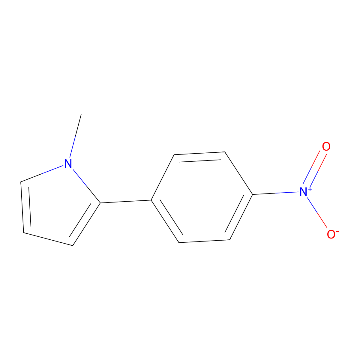 1-Methyl-2-(4-nitrophenyl)-1H-pyrrole molecular structure, CAS 149052-66-4