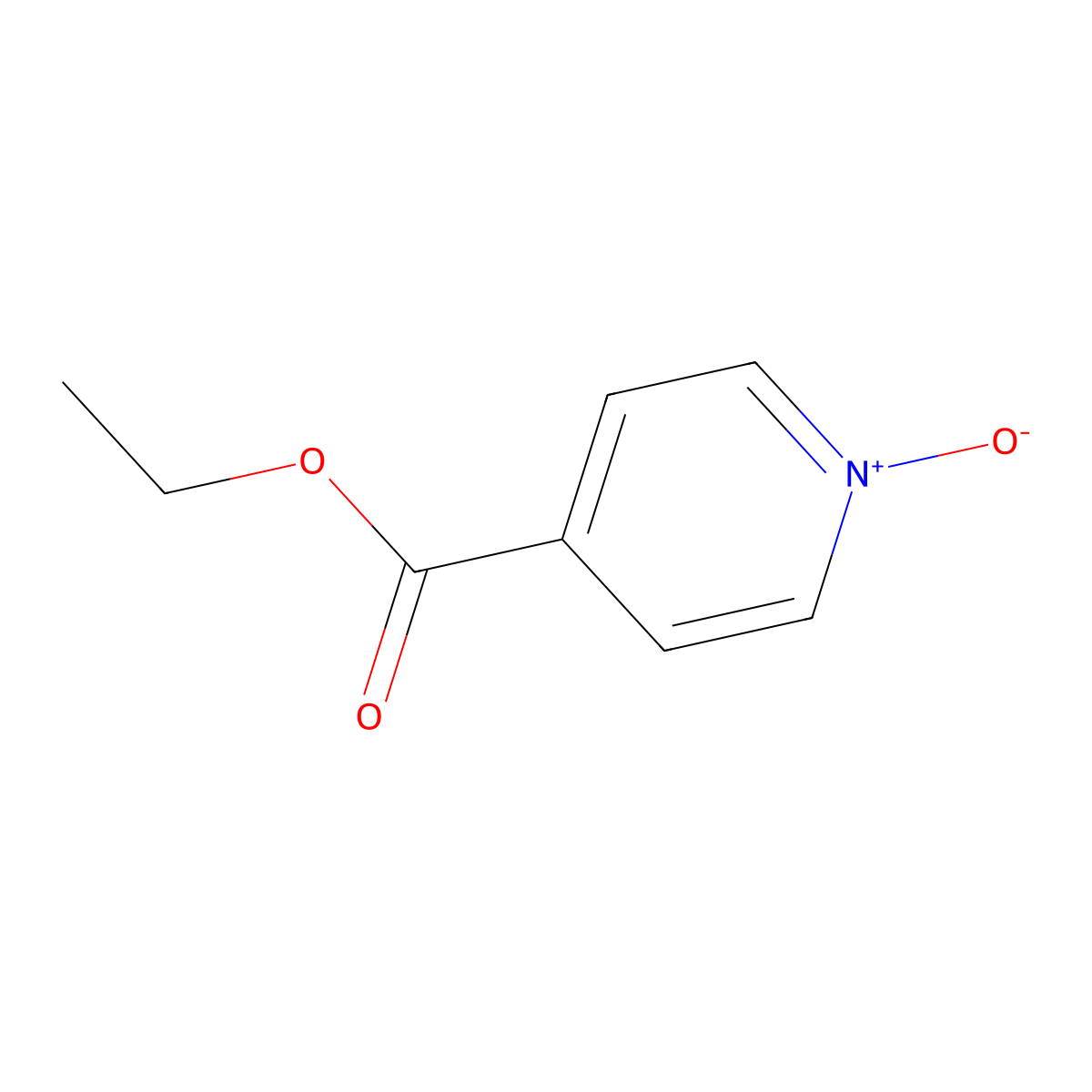 Ethyl 1-oxo-1lambda~5~-pyridine-4-carboxylate molecular structure, CAS 14906-37-7
