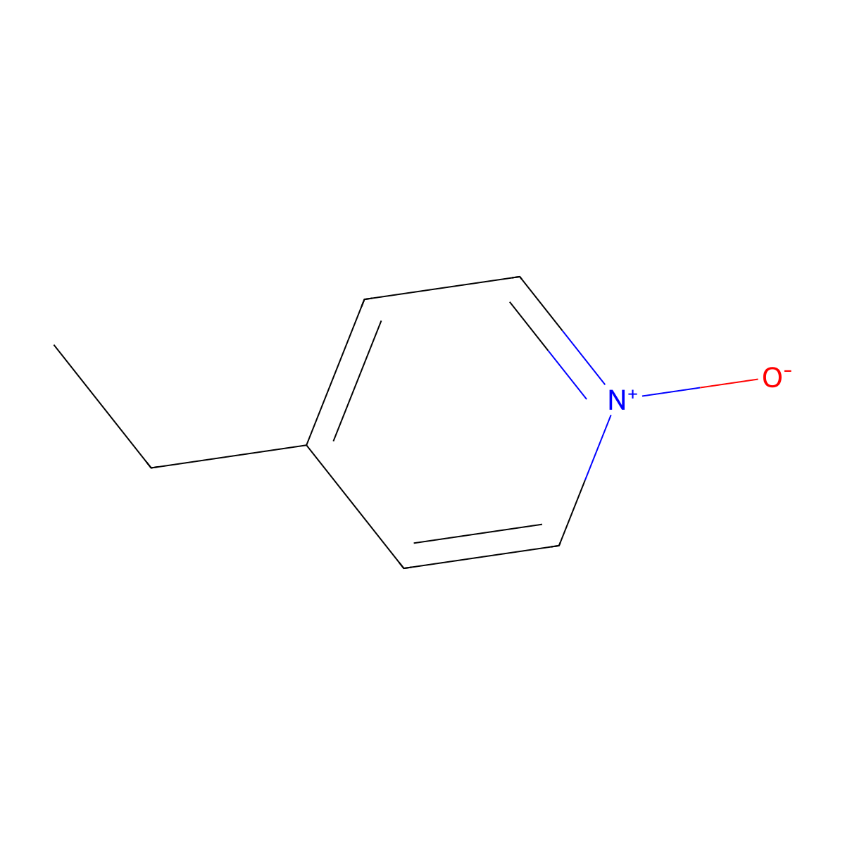 Pyridine, 4-ethyl-, 1-oxide molecular structure, CAS 14906-55-9