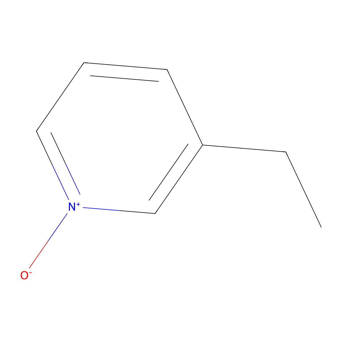 Pyridine, 3-ethyl-, 1-oxide molecular structure, CAS 14906-62-8
