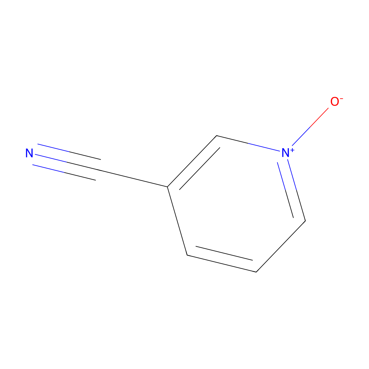 Nicotinonitrile 1-oxide molecular structure, CAS 14906-64-0