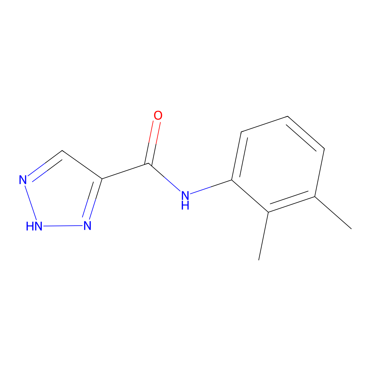 N-(2,3-dimethylphenyl)-1H-1,2,3-triazole-5-carboxamide molecular structure, CAS 1490671-92-5