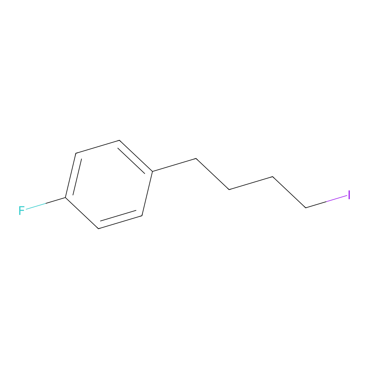 1-(4-Iodobutyl)-4-fluorobenzene molecular structure, CAS 149069-37-4