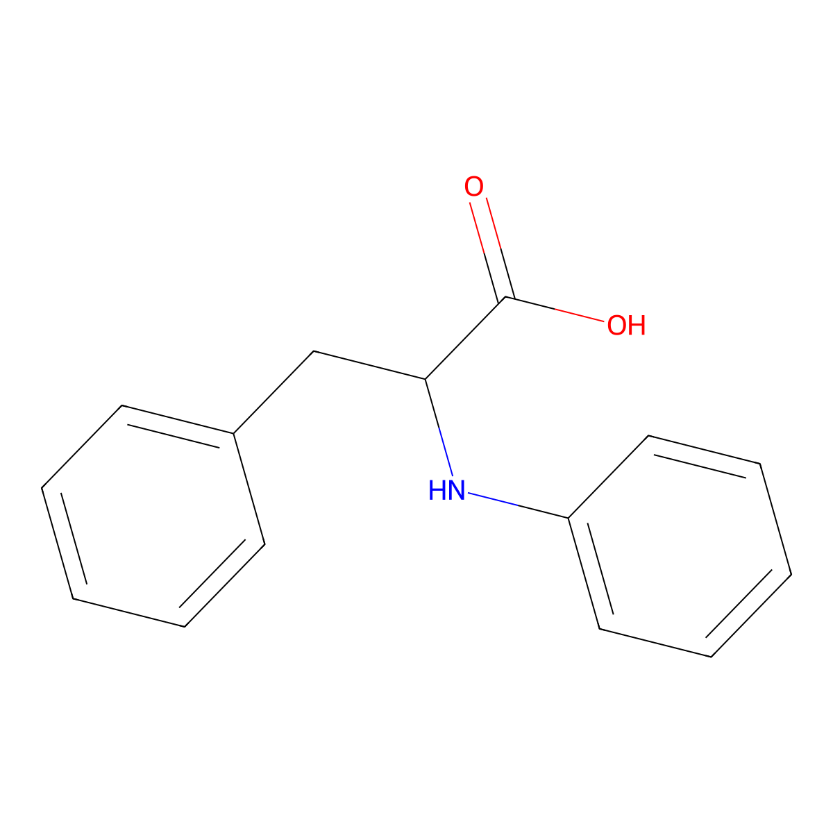 N-Phenyl-L-phenylalanine molecular structure, CAS 149069-75-0