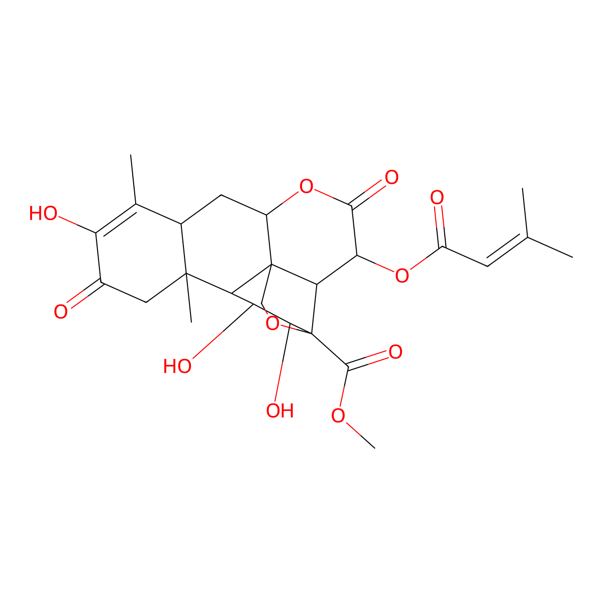 Brusatol molecular structure, CAS 14907-98-3