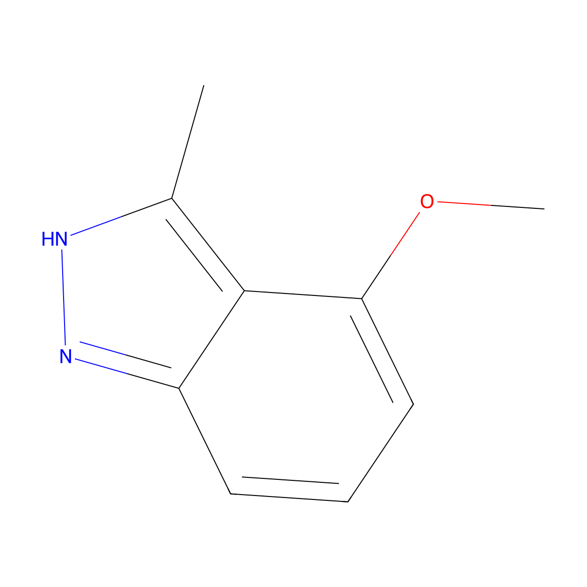 4-methoxy-3-methyl-1H-indazole molecular structure, CAS 149071-06-7