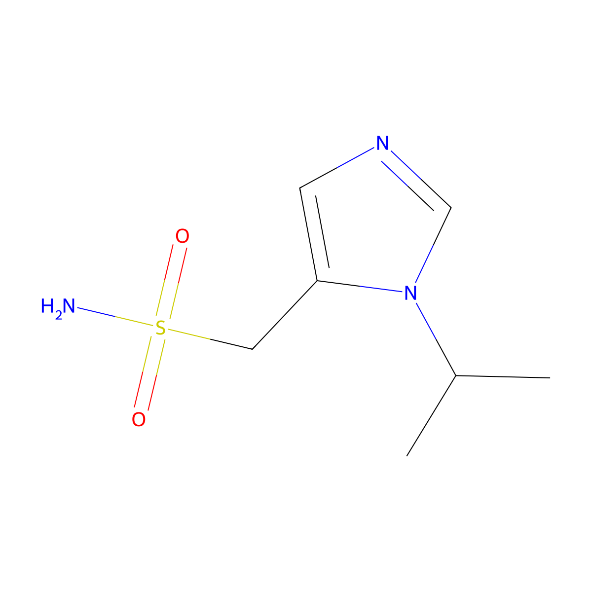[1-(propan-2-yl)-1H-imidazol-5-yl]methanesulfonamide molecular structure, CAS 1490727-91-7
