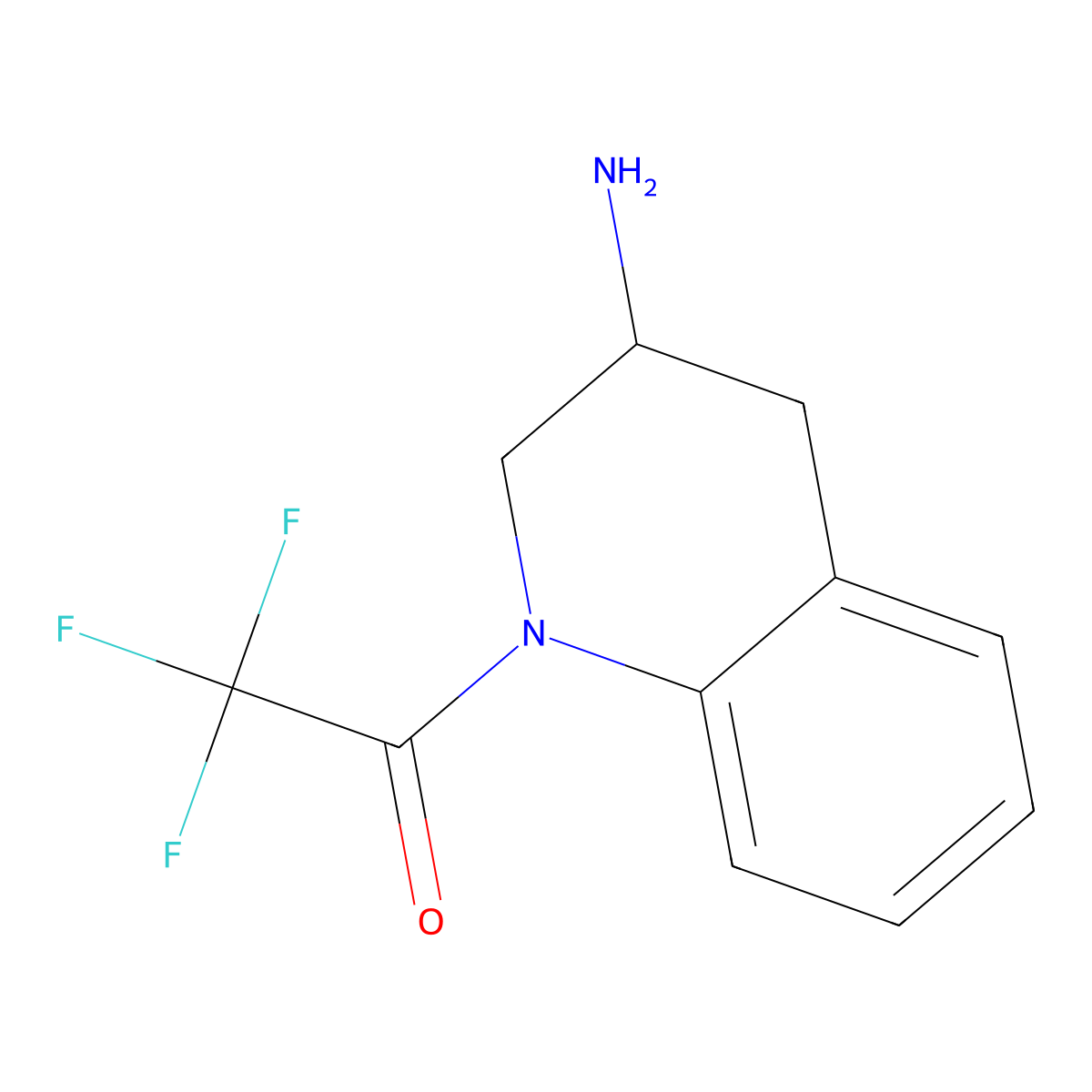 1-(3-Amino-1,2,3,4-tetrahydroquinolin-1-yl)-2,2,2-trifluoroethan-1-one molecular structure, CAS 1490799-90-0