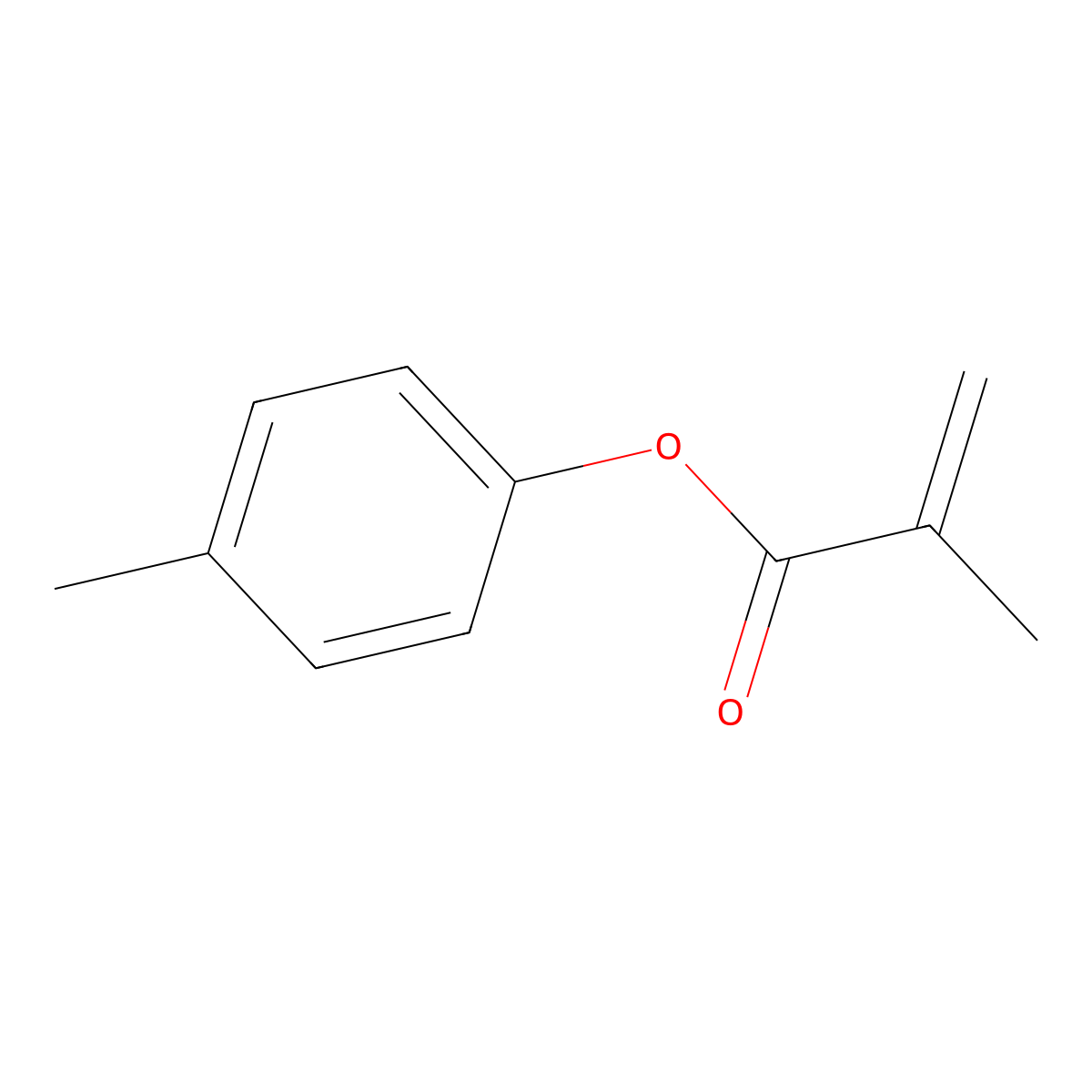 p-Tolyl methacrylate molecular structure, CAS 14908-64-6