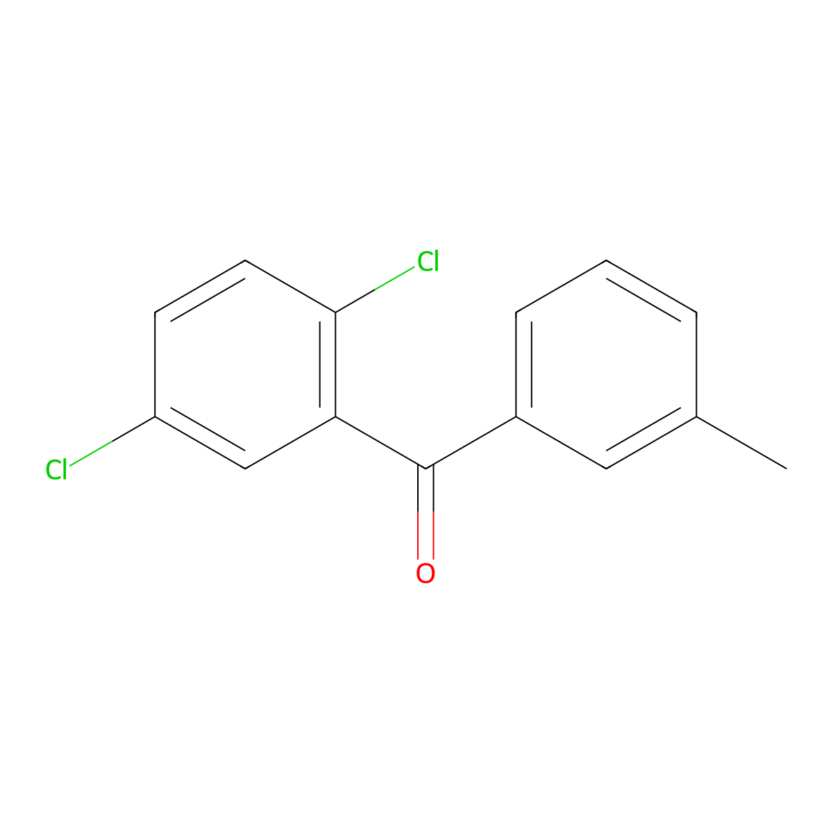 (2,5-Dichlorophenyl)(3-methylphenyl)methanone molecular structure, CAS 149083-02-3
