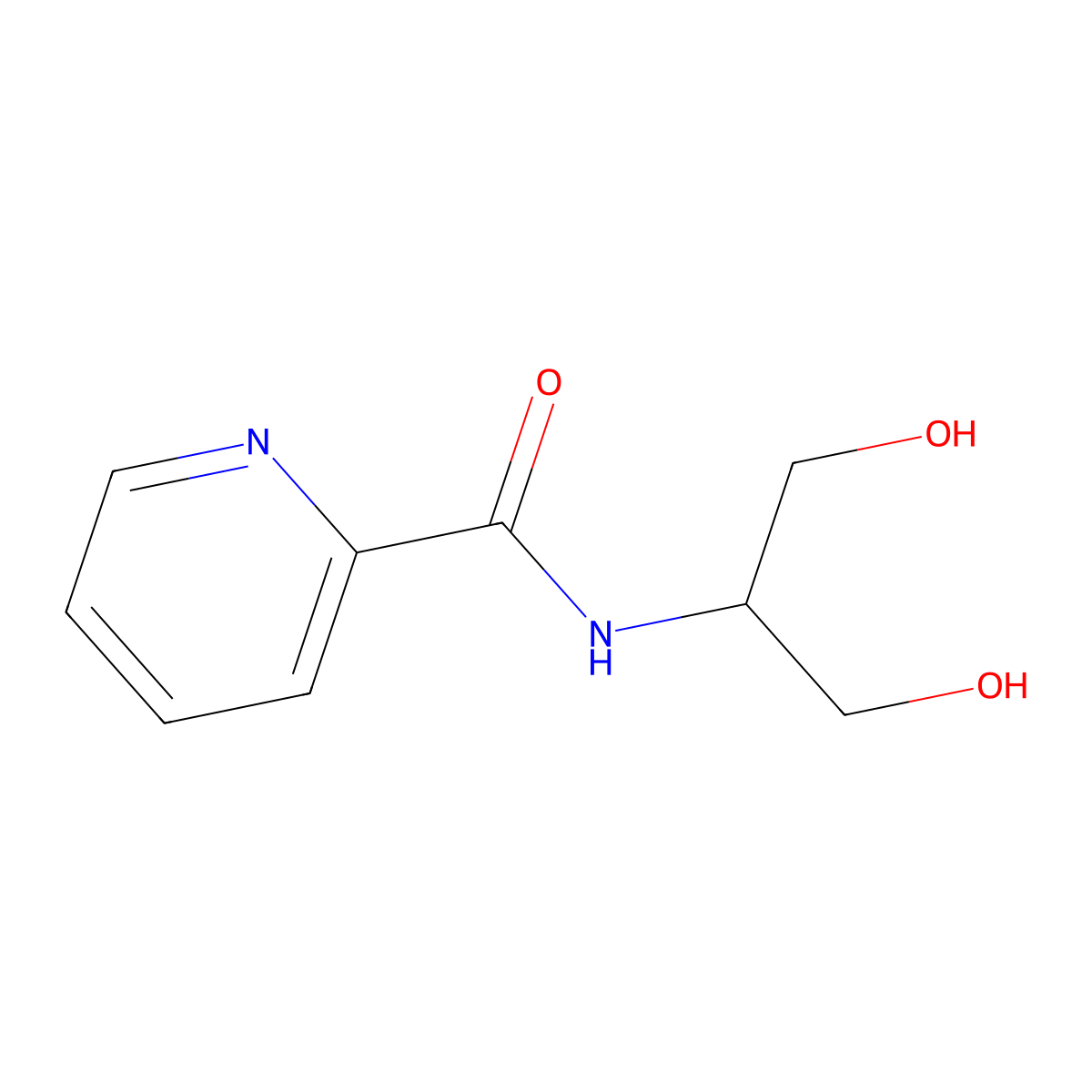 N-(1,3-Dihydroxypropan-2-YL)picolinamide molecular structure, CAS 1490857-29-8