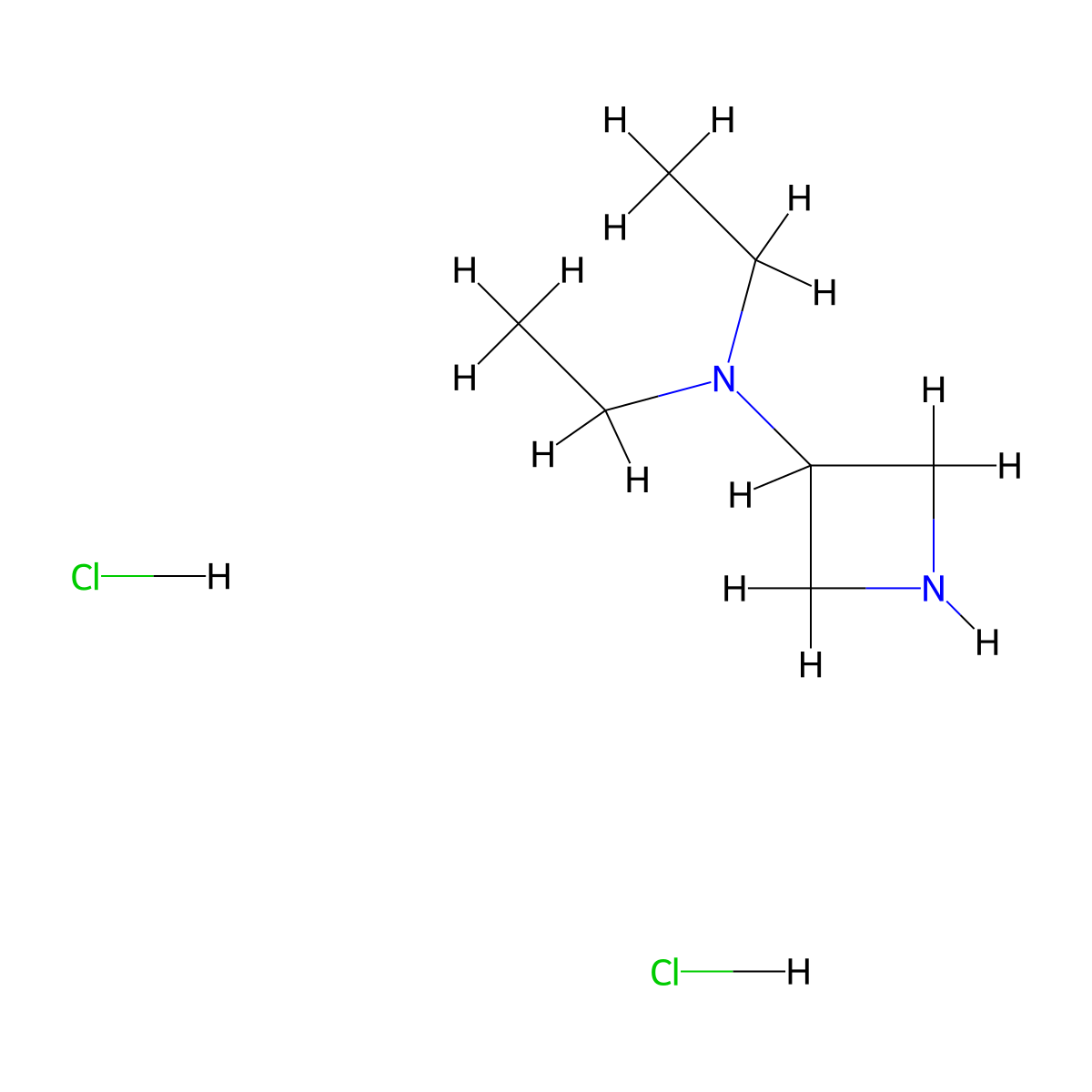 N,N-diethylazetidin-3-amine dihydrochloride molecular structure, CAS 149088-16-4