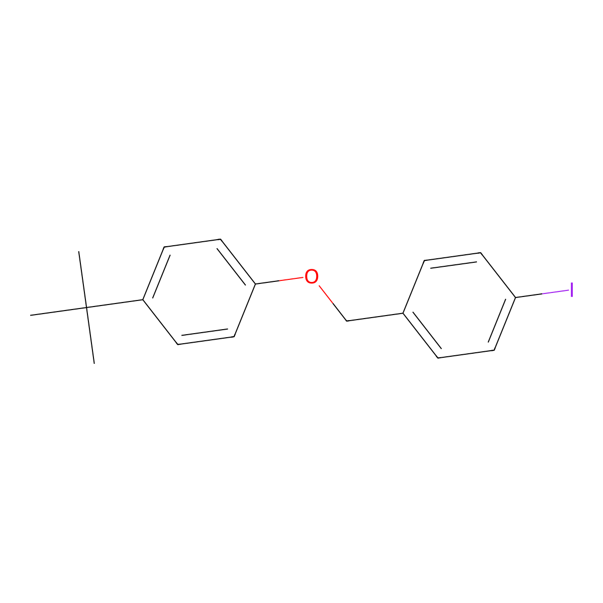 1-(Tert-butyl)-4-((4-iodobenzyl)oxy)benzene molecular structure, CAS 1490880-18-6