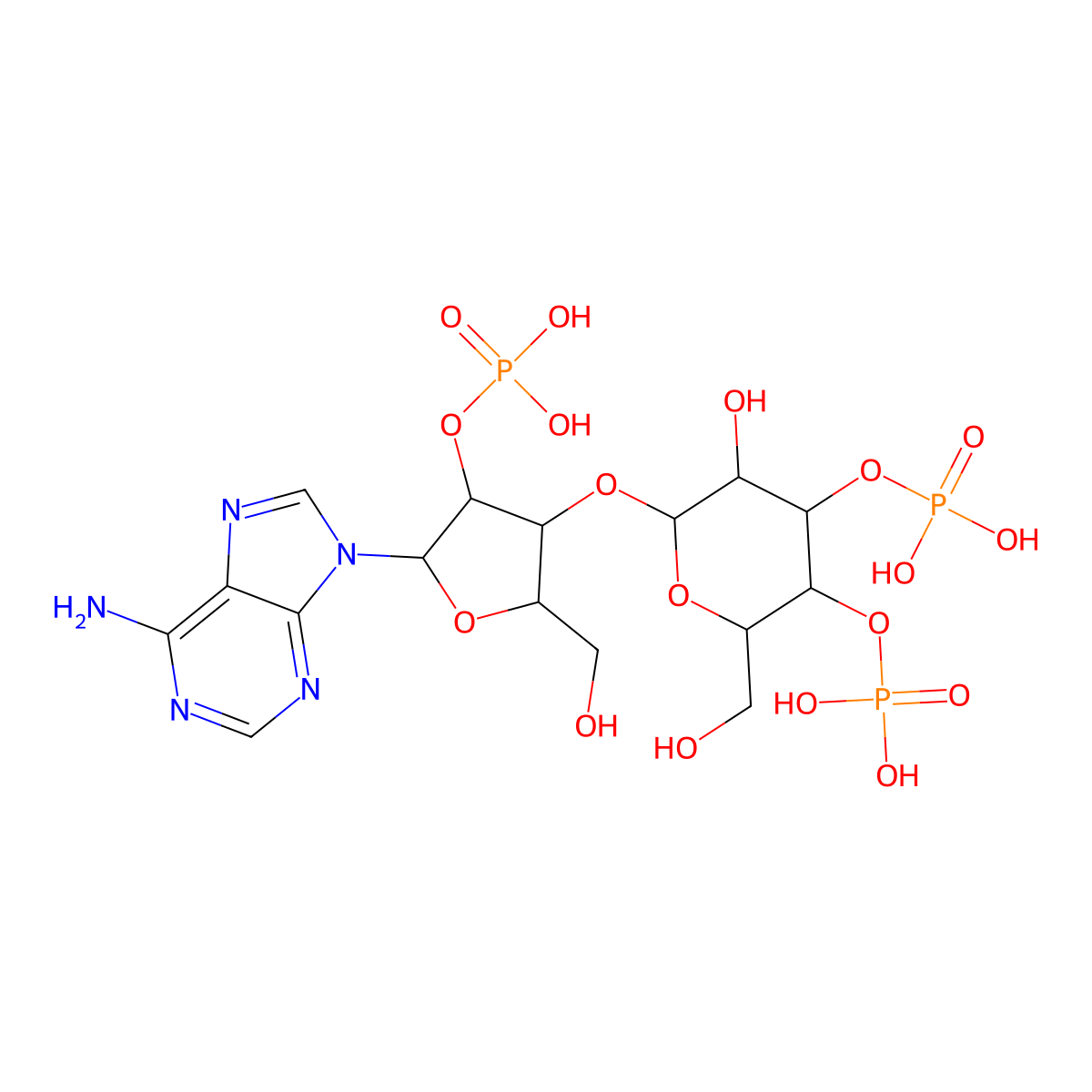Adenophostin A molecular structure, CAS 149091-92-9