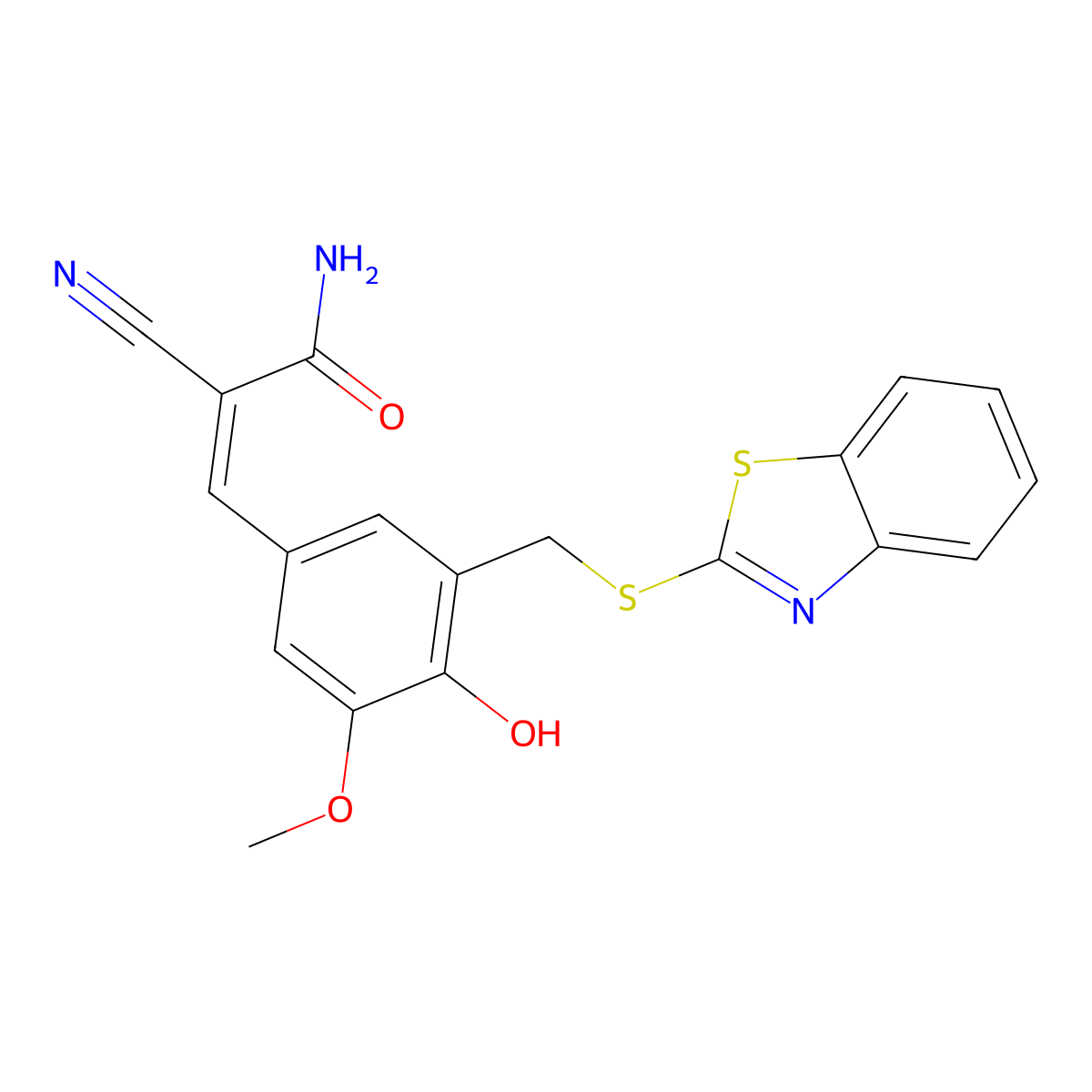 tyrphostin AG 825 molecular structure, CAS 149092-50-2