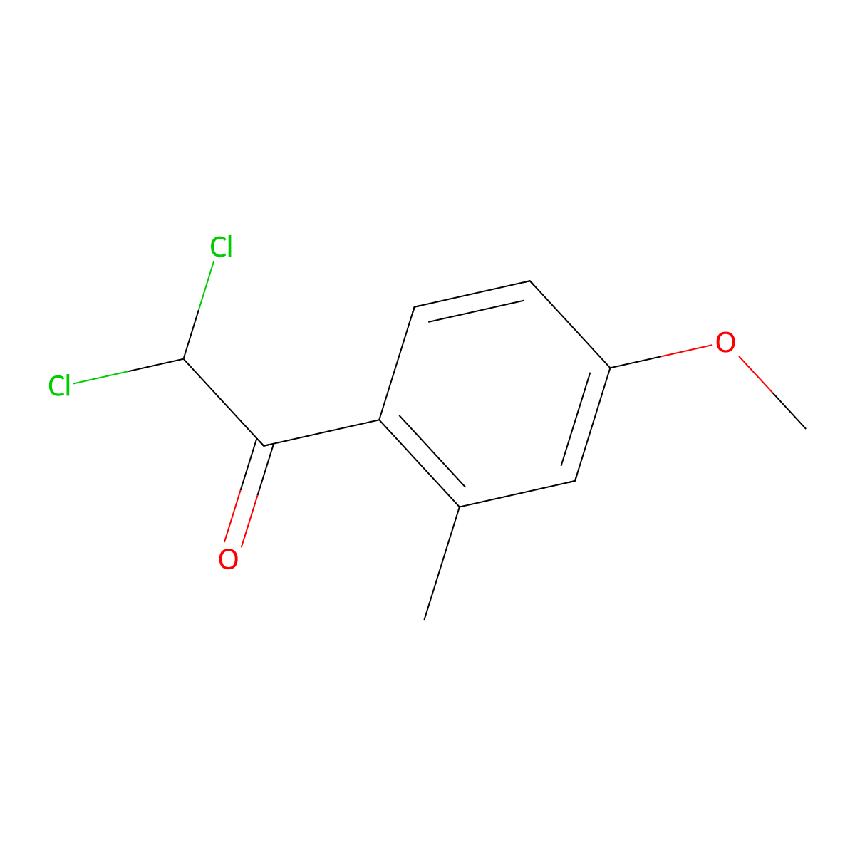 2,2-Dichloro-1-(4-methoxy-2-methylphenyl)ethanone molecular structure, CAS 1490959-13-1