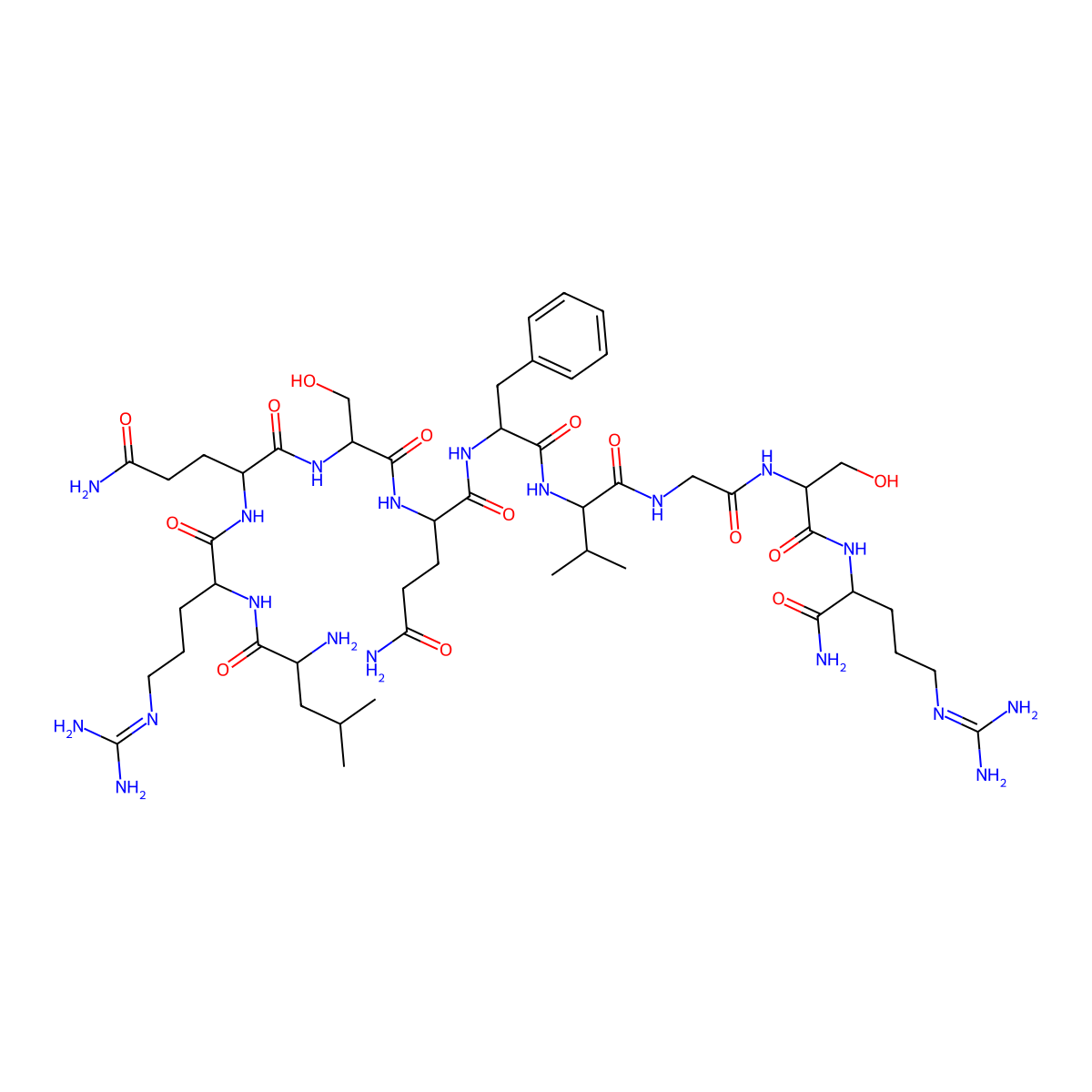 Urechistachykinin I molecular structure, CAS 149097-03-0