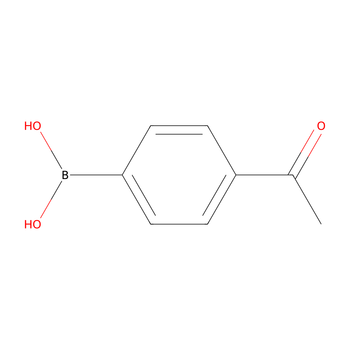4-Acetylphenylboronic acid molecular structure, CAS 149104-90-5