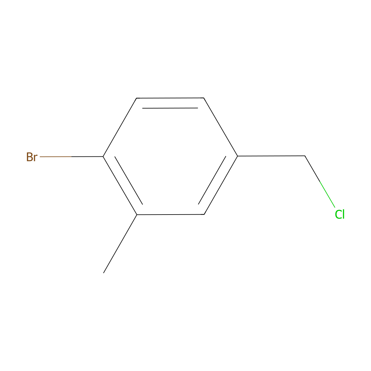 1-Bromo-4-(chloromethyl)-2-methylbenzene molecular structure, CAS 149104-97-2