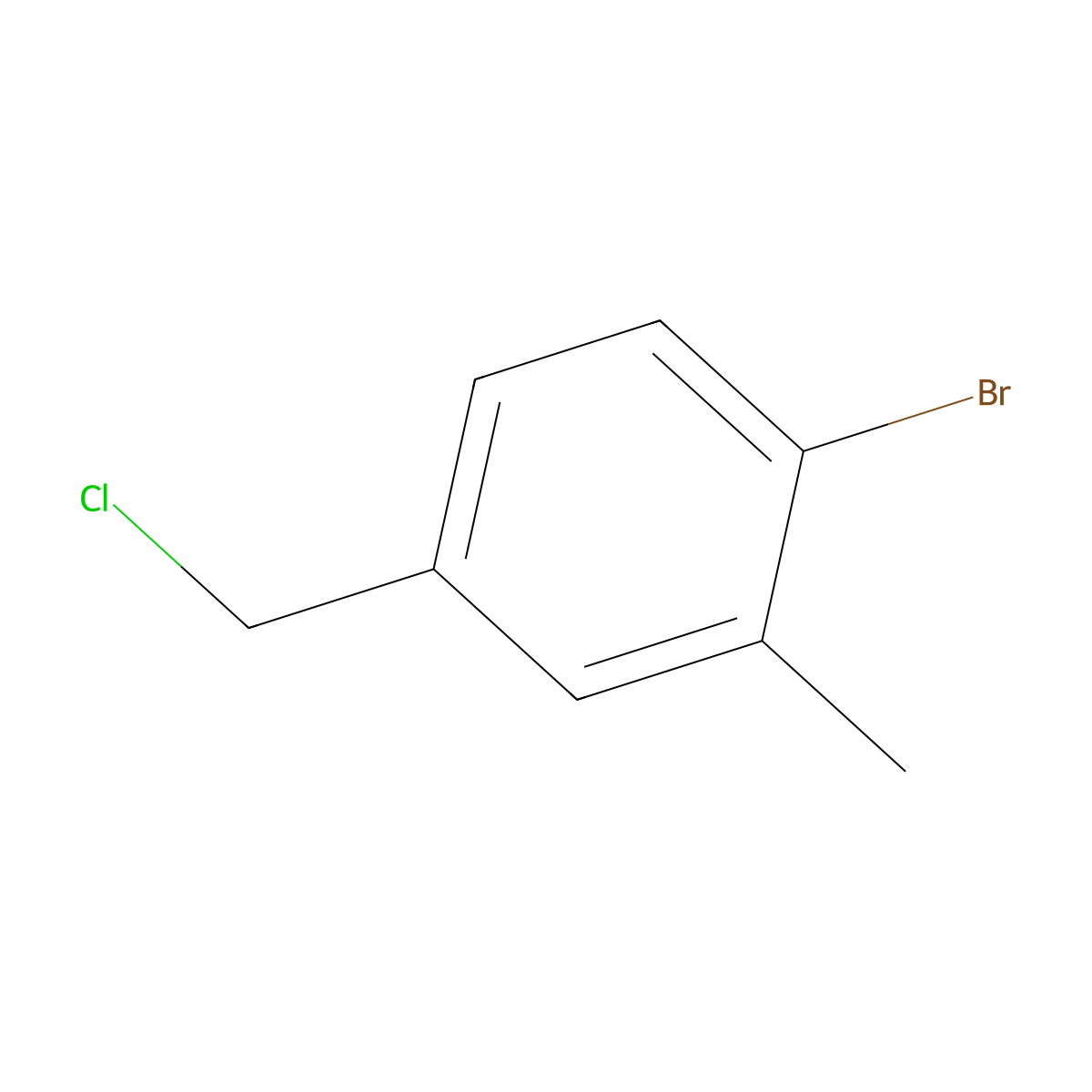 1-Bromo-4-(chloromethyl)-2-methylbenzene molecular structure, CAS 149104-97-2