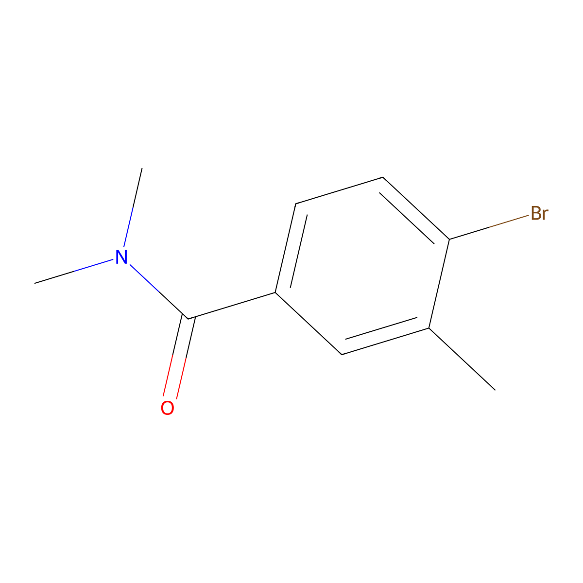 4-bromo-N,N,3-trimethylbenzamide molecular structure, CAS 149104-99-4