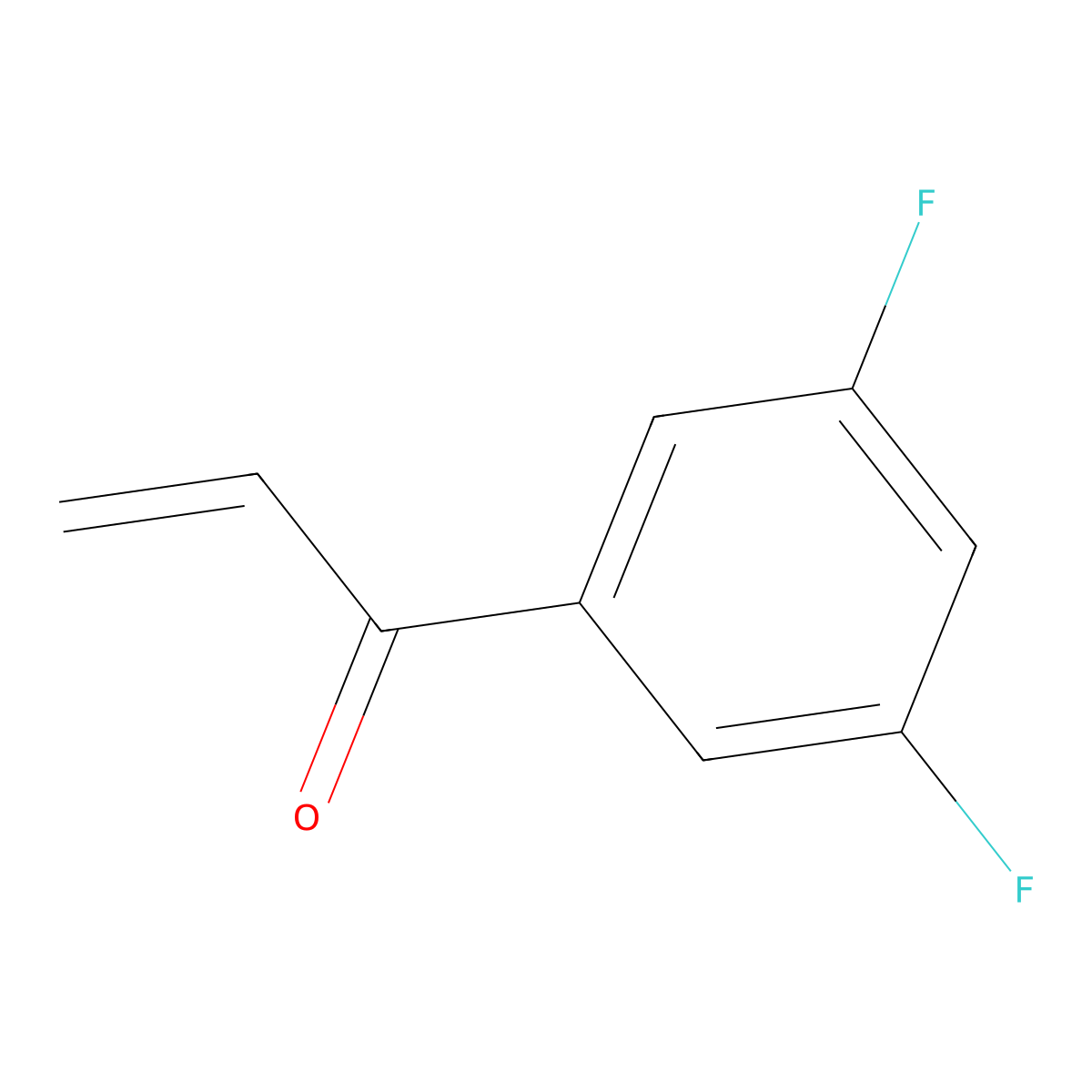 1-(3,5-Difluorophenyl)prop-2-en-1-one molecular structure, CAS 1491040-55-1