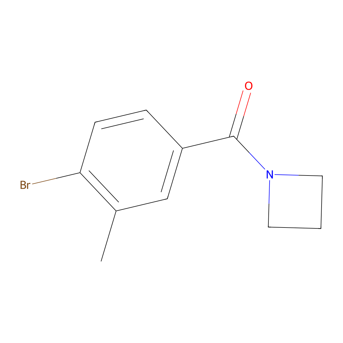 1-(4-Bromo-3-methylbenzoyl)azetidine molecular structure, CAS 149105-18-0