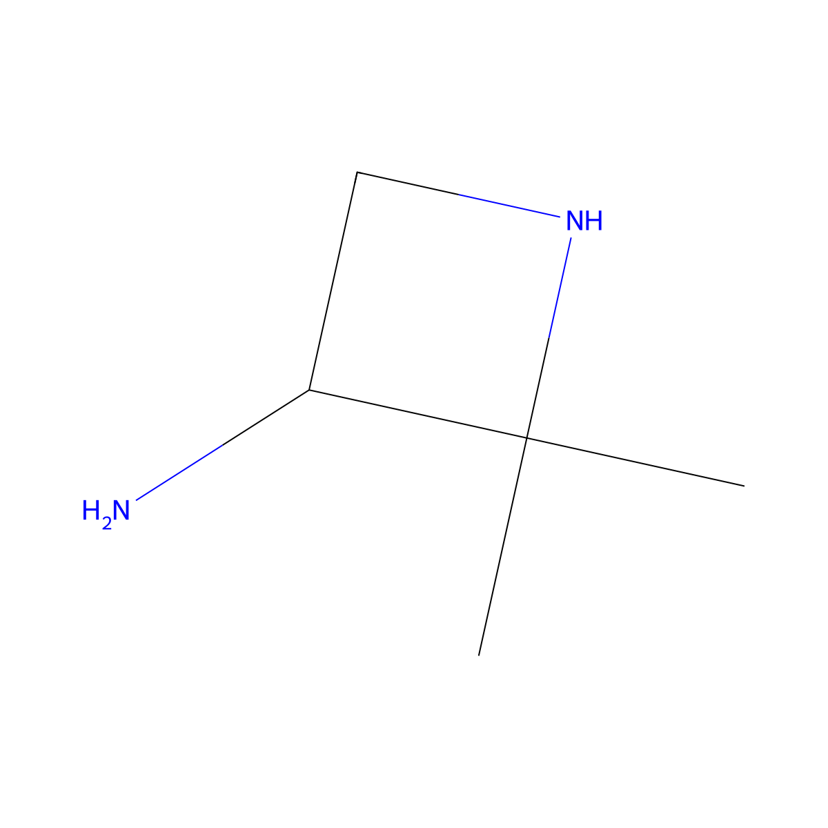 2,2-Dimethylazetidin-3-amine molecular structure, CAS 149105-89-5